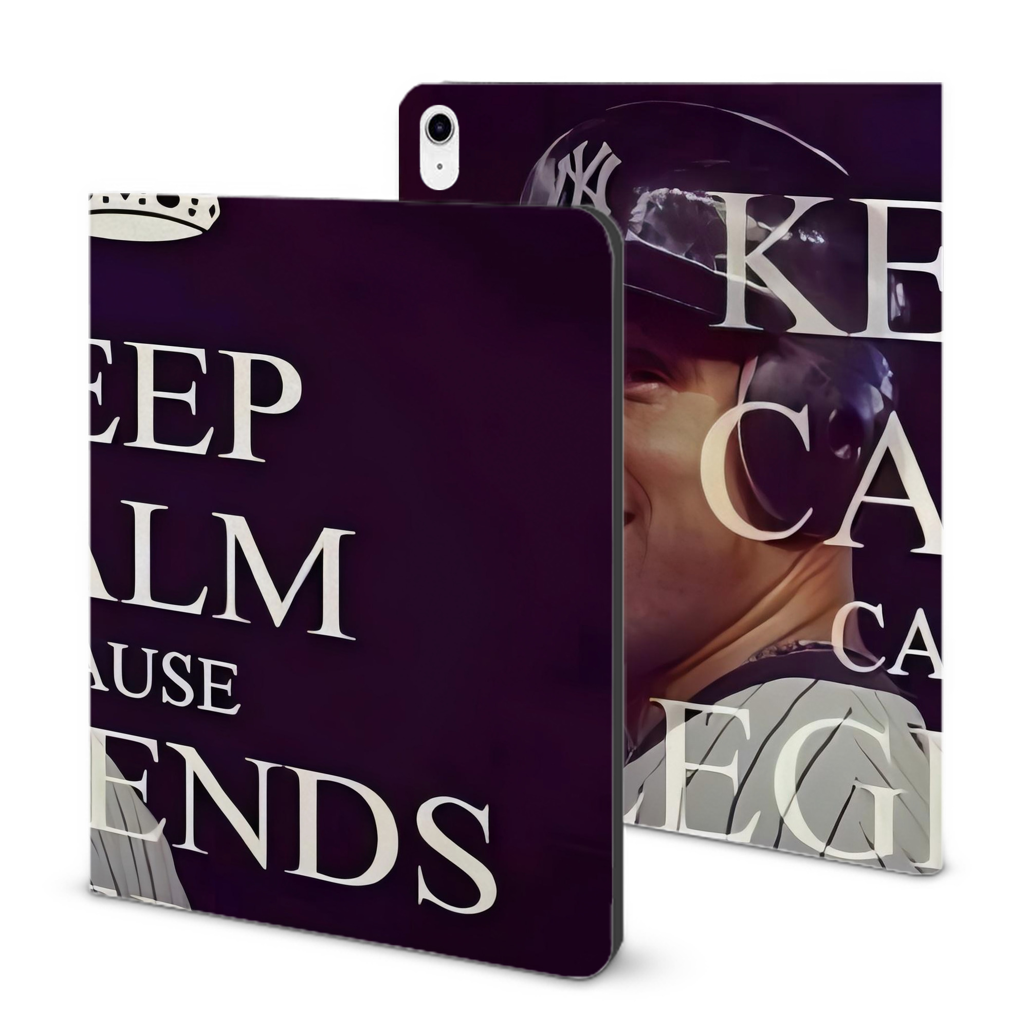 Derek Jeter 70 IPad Case Without Pencil Slot – Book-Style Cover With PU Leather & TPU – Slim, Durable, Scratch-Resistant, Full Protection & Easy Access